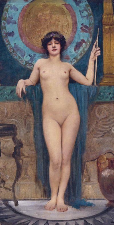 Studie van Campaspe door John William Godward